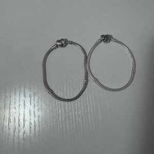 Elegant Silver Bracelet Set